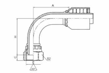 美 制NPSM內(nèi)螺紋60°外錐面 SAE J514